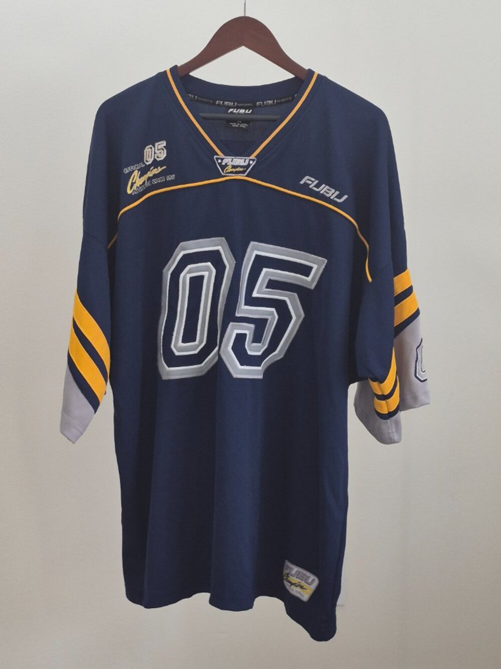 FUBU 05 Football Jersey Mens 2X The Collection Y2K Hip Hop Streetwear Korea